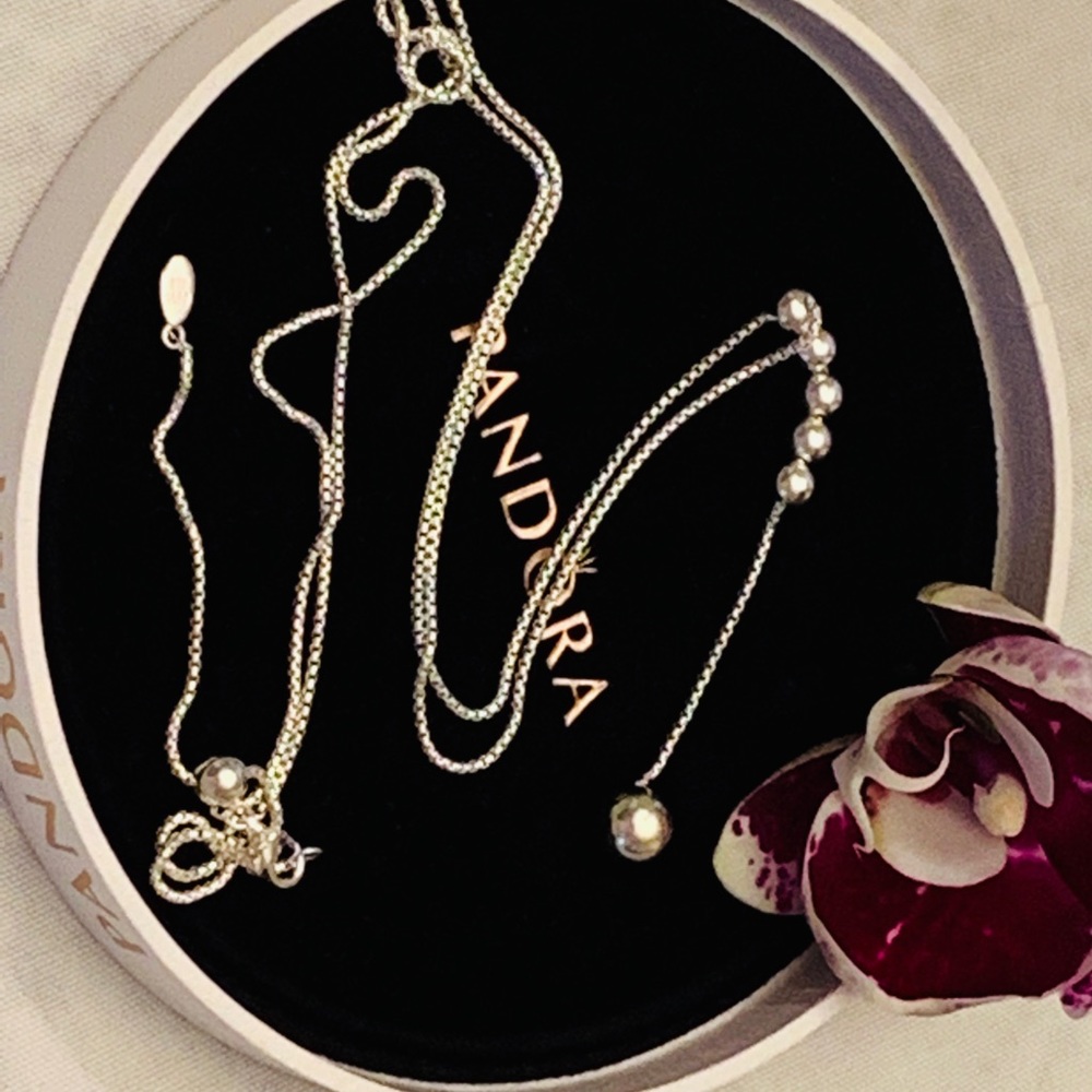 Pandora Strings of love ❤️ necklace